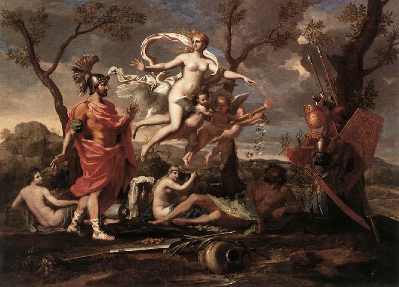 Nicolas Poussin Venus Presenting Arms to Aeneas